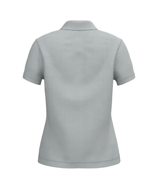 K255 - Piqué-damespolo korte mouwen Snow Grey