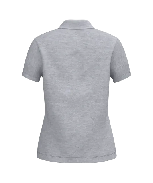 K255 - Piqué-damespolo korte mouwen Oxford Grey