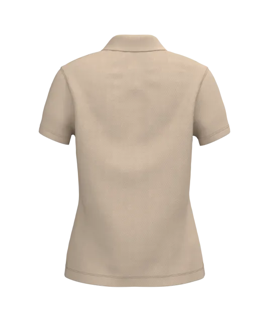 K255 - Piqué-damespolo korte mouwen Light Sand