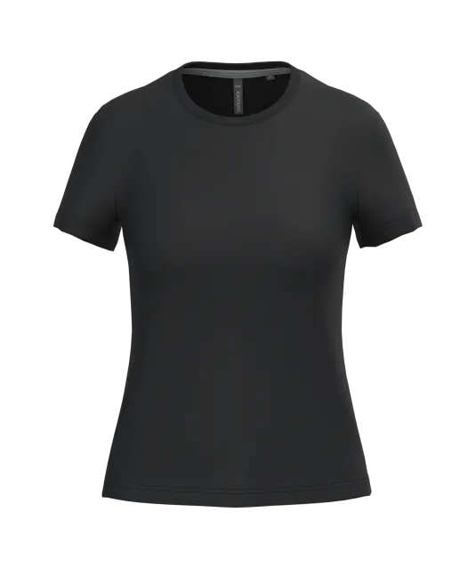 K380 - Dames t-shirt ronde hals korte mouwen Black