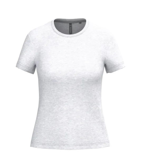K380 - Dames t-shirt ronde hals korte mouwen Ash Heather