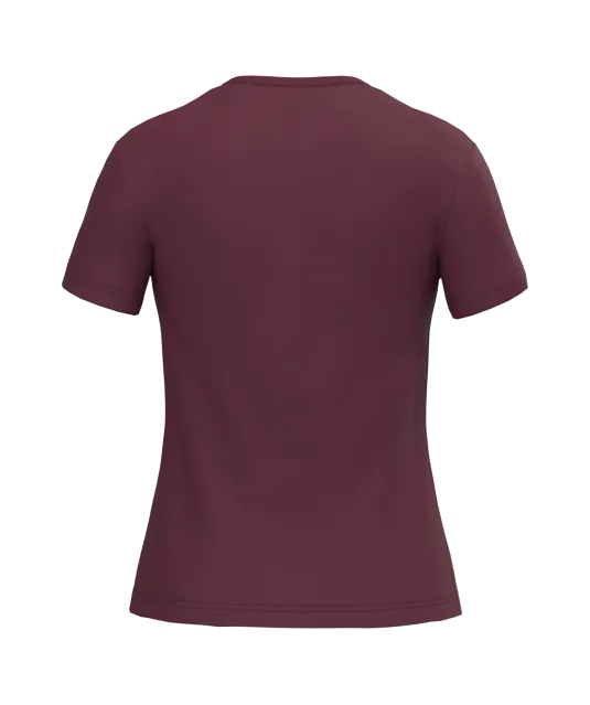 K380 - Dames t-shirt ronde hals korte mouwen Wine