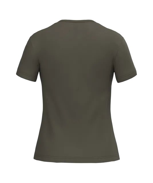 K380 - Dames t-shirt ronde hals korte mouwen Dark Khaki