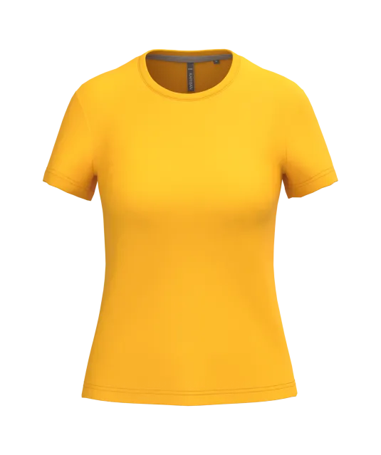 K380 - Dames t-shirt ronde hals korte mouwen Yellow