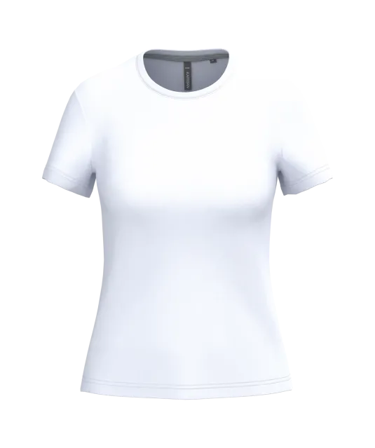 K380 - Dames t-shirt ronde hals korte mouwen White