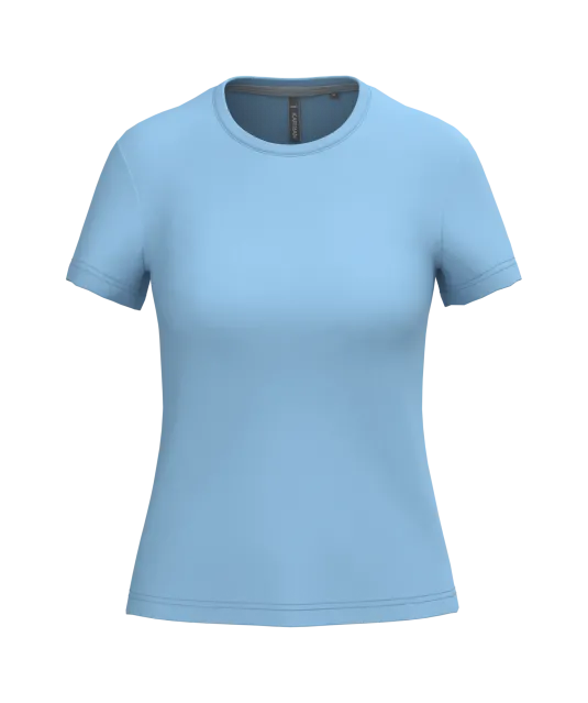 K380 - Dames t-shirt ronde hals korte mouwen Sky Blue