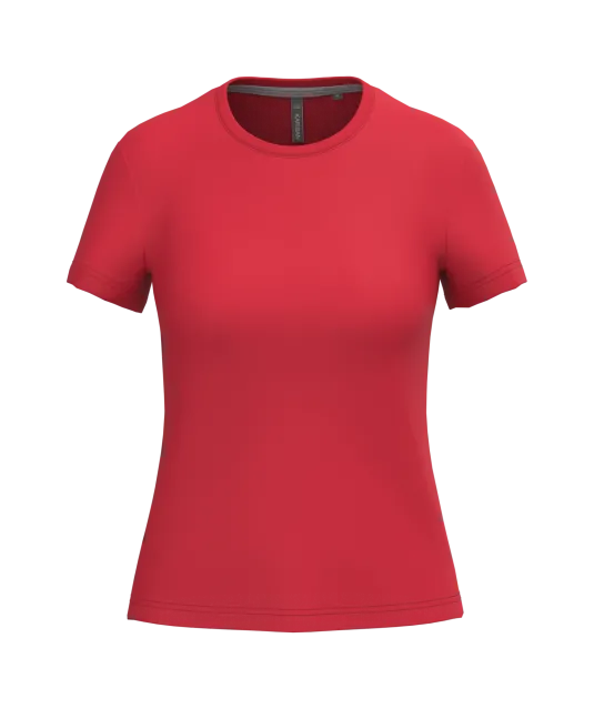 K380 - Dames t-shirt ronde hals korte mouwen Red