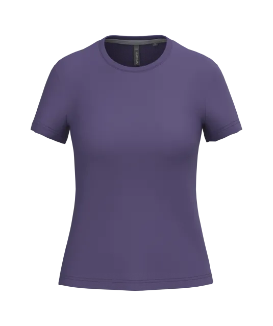K380 - Dames t-shirt ronde hals korte mouwen Purple