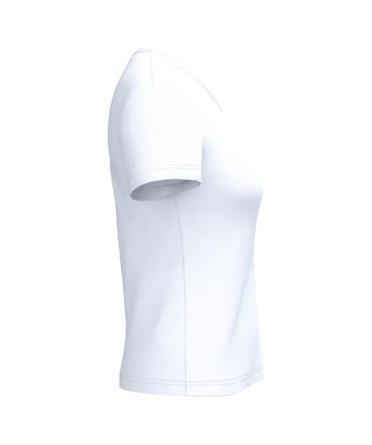 K381 - Dames T-shirt V-hals Korte Mouwen White
