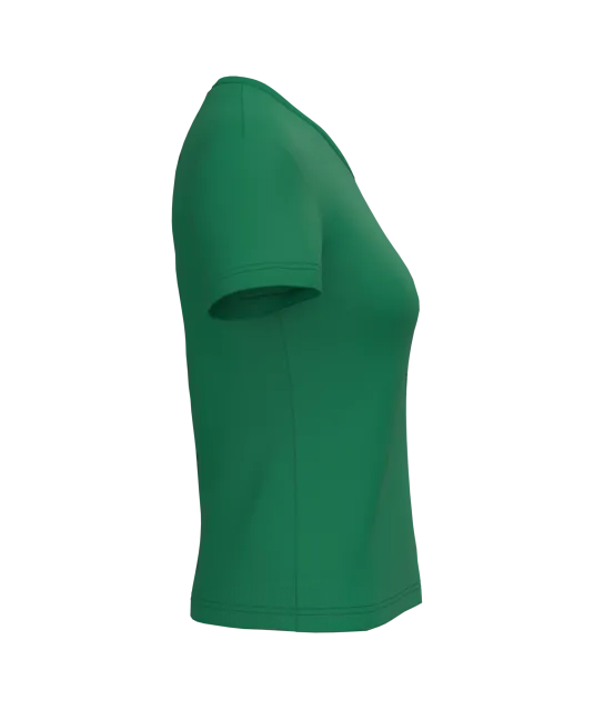 K381 - Dames T-shirt V-hals Korte Mouwen Kelly Green