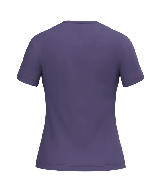 K381 - Dames T-shirt V-hals Korte Mouwen Purple