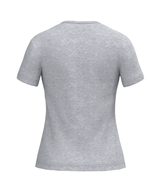 K381 - Dames T-shirt V-hals Korte Mouwen Oxford Grey