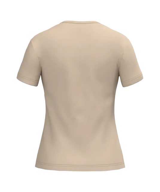 K381 - Dames T-shirt V-hals Korte Mouwen Light Sand