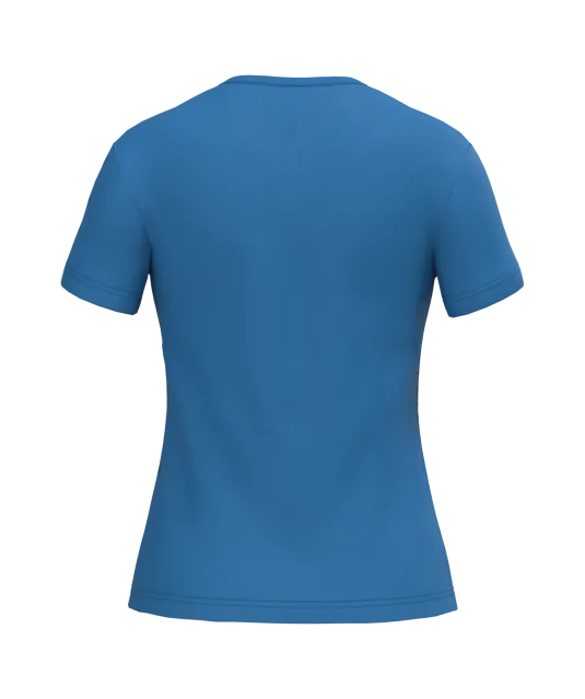 K381 - Dames T-shirt V-hals Korte Mouwen Light Royal Blue