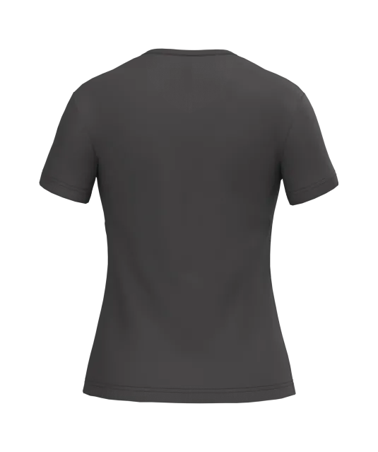 K381 - Dames T-shirt V-hals Korte Mouwen Dark Grey