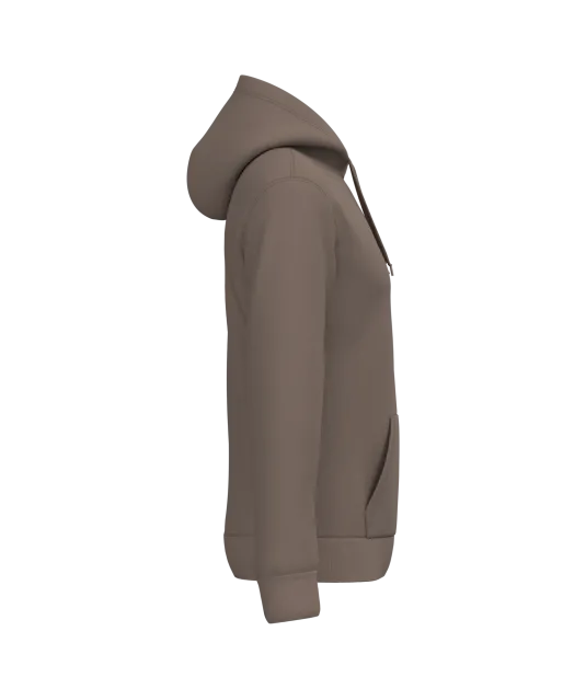 K476 - Herensweater met capuchon Moka Brown