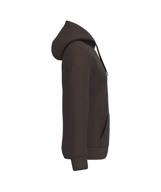 K476 - Herensweater met capuchon Chocolate
