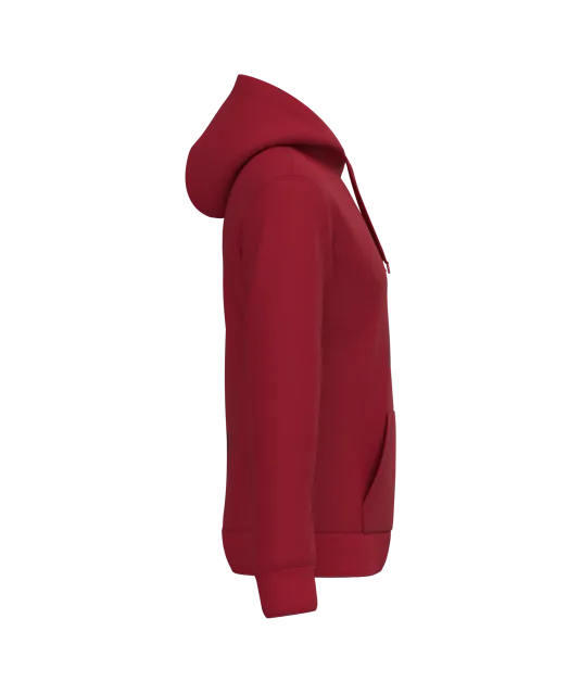 K476 - Herensweater met capuchon Cherry Red