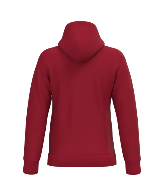 K476 - Herensweater met capuchon Cherry Red