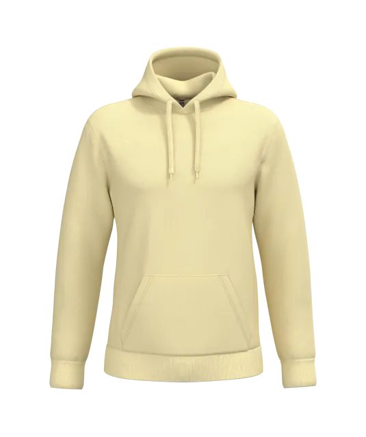 K476 - Herensweater met capuchon Straw Yellow