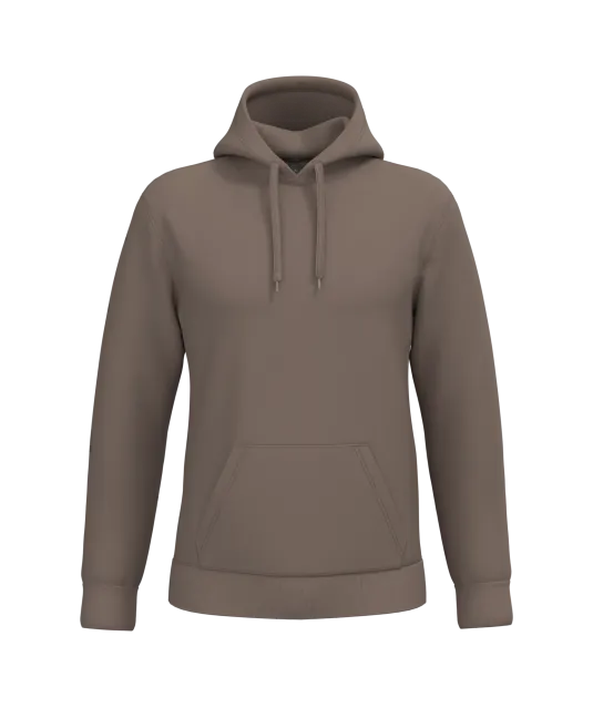 K476 - Herensweater met capuchon Moka Brown