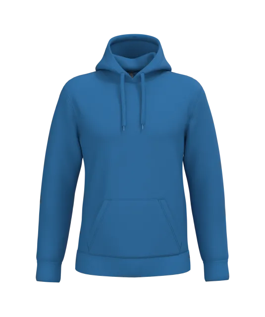 K476 - Herensweater met capuchon Light Royal Blue