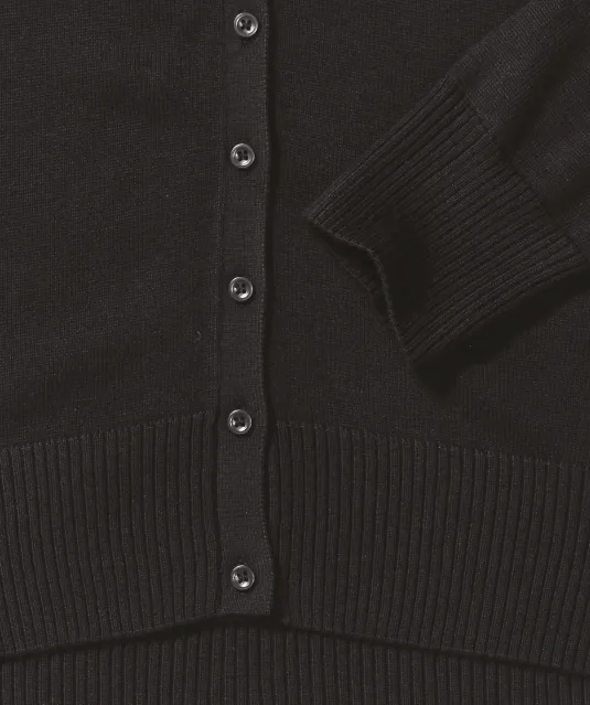 RU715F - Ladies' gebreid vest met V-hals Black