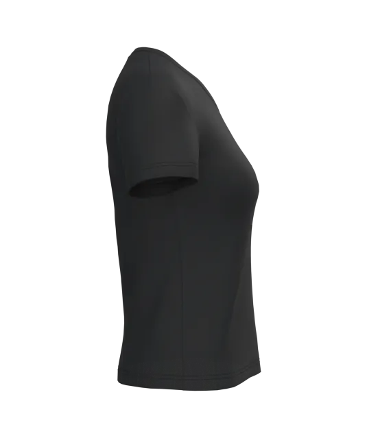 K381 - Dames T-shirt v-hals met korte mouwen Black