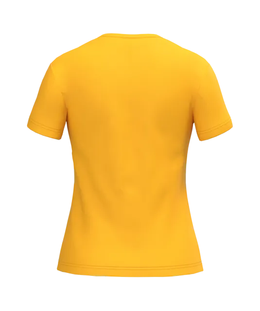K381 - Dames T-shirt v-hals met korte mouwen Yellow