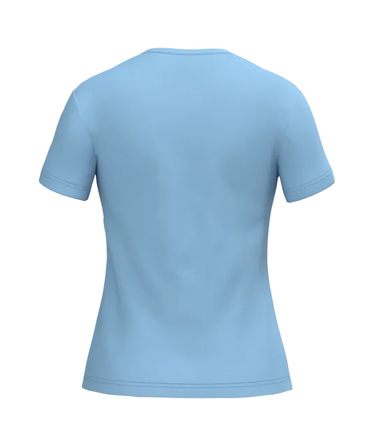 K381 - Dames T-shirt v-hals met korte mouwen Sky Blue