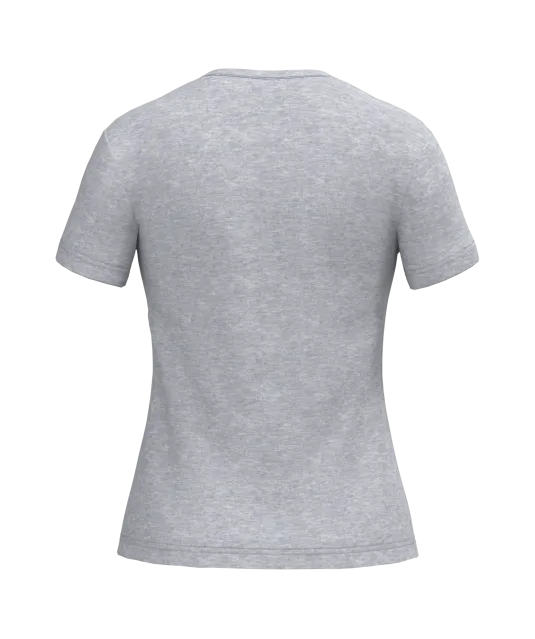 K381 - Dames T-shirt v-hals met korte mouwen Oxford Grey