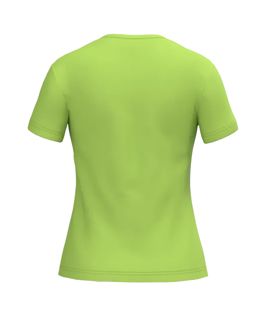 K381 - Dames T-shirt v-hals met korte mouwen Lime