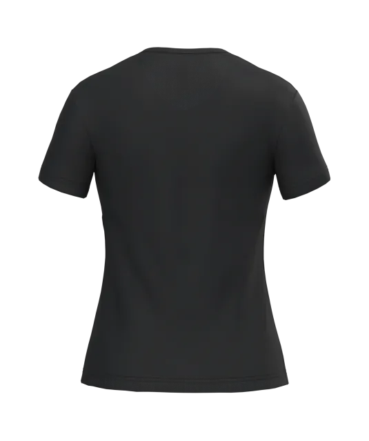 K381 - Dames T-shirt v-hals met korte mouwen Black