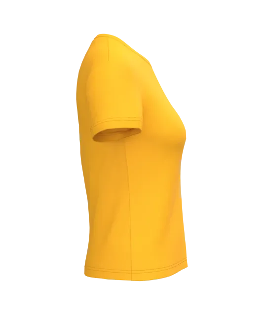 K380 - Dames T-shirt ronde hals korte mouwen Yellow