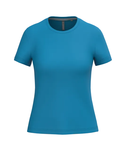 K380 - Dames T-shirt ronde hals korte mouwen Tropical Blue