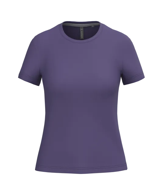 K380 - Dames T-shirt ronde hals korte mouwen Purple