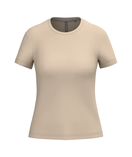 K380 - Dames T-shirt ronde hals korte mouwen Light Sand