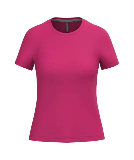 K380 - Dames T-shirt ronde hals korte mouwen Fuchsia
