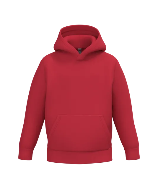 K477 - Kindersweater met capuchon Red