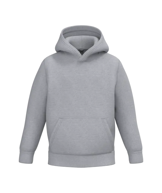 K477 - Kindersweater met capuchon Oxford Grey