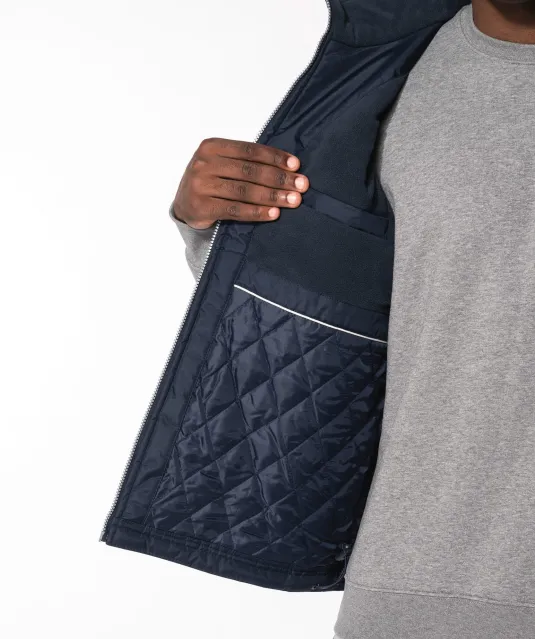 K659 - Met fleece gevoerde bodywarmer heren Convoy Grey