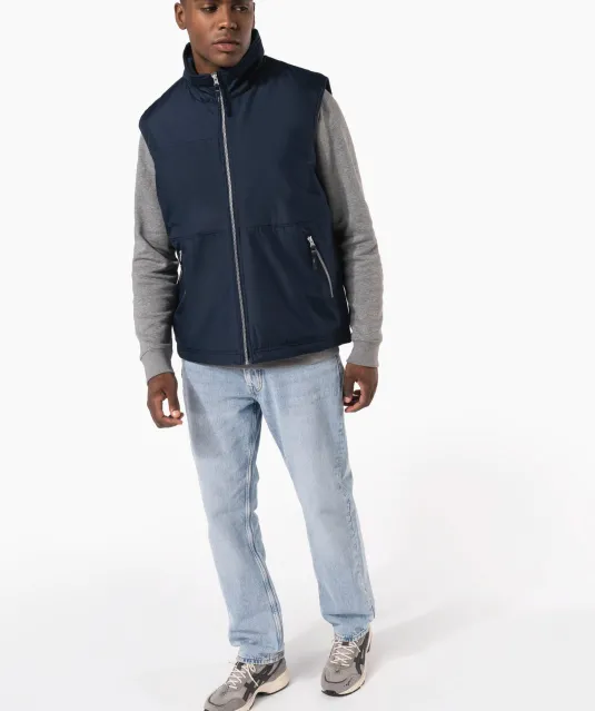 K659 - Met fleece gevoerde bodywarmer heren Convoy Grey