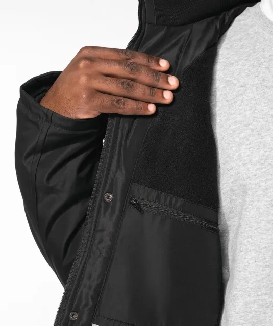 K656 - Parka met afneembare capuchon Black