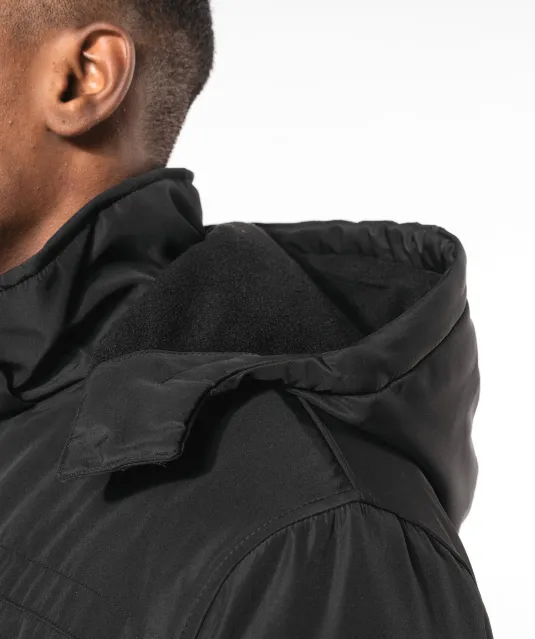K656 - Parka met afneembare capuchon Black
