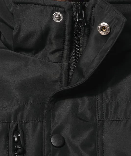 K656 - Parka met afneembare capuchon Black