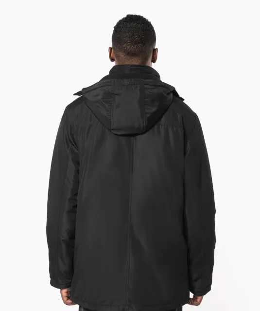K656 - Parka met afneembare capuchon Black