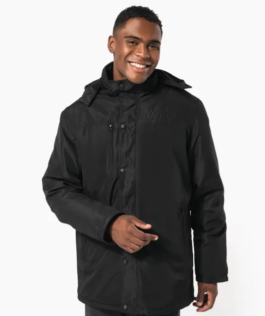 K656 - Parka met afneembare capuchon Black