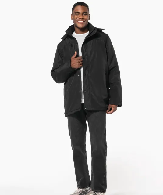 K656 - Parka met afneembare capuchon Black