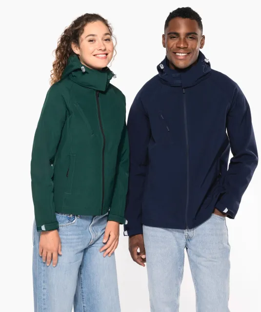 K414 - Dames softshell jas met afneembare capuchon Black