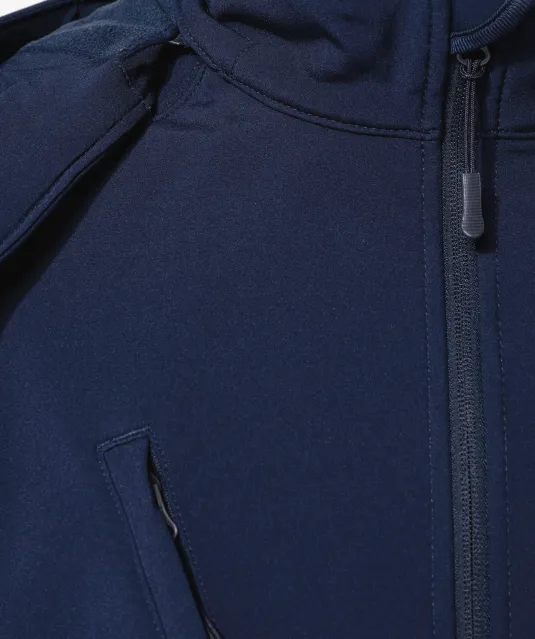 K413 - Heren softshell jas met afneembare capuchon Black